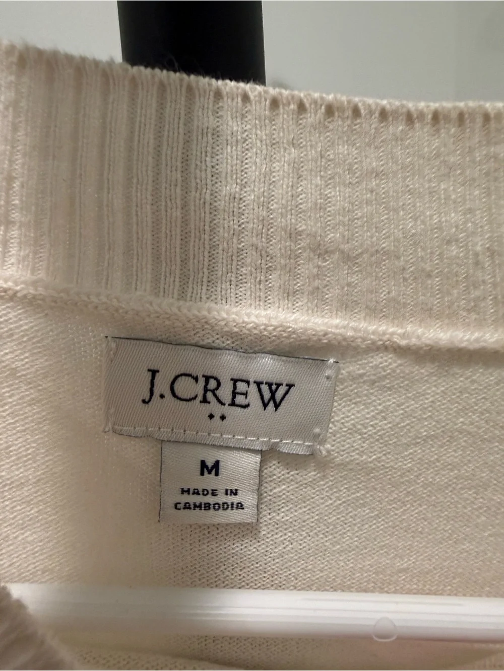 J. Crew Cream Crewneck Sweater